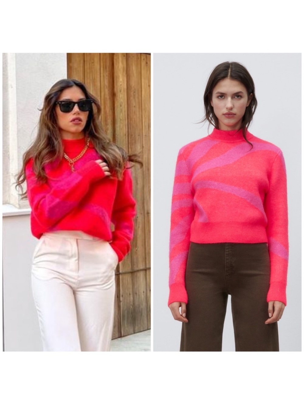 Zara Jacquard Knit Sweater
